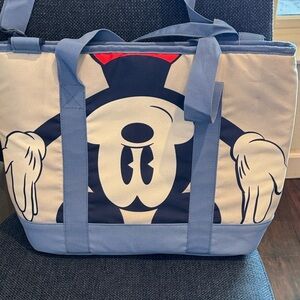 Blue and White Character Tote Bag
